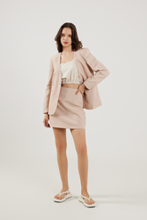 Shoulder Padded Tweed Jacket